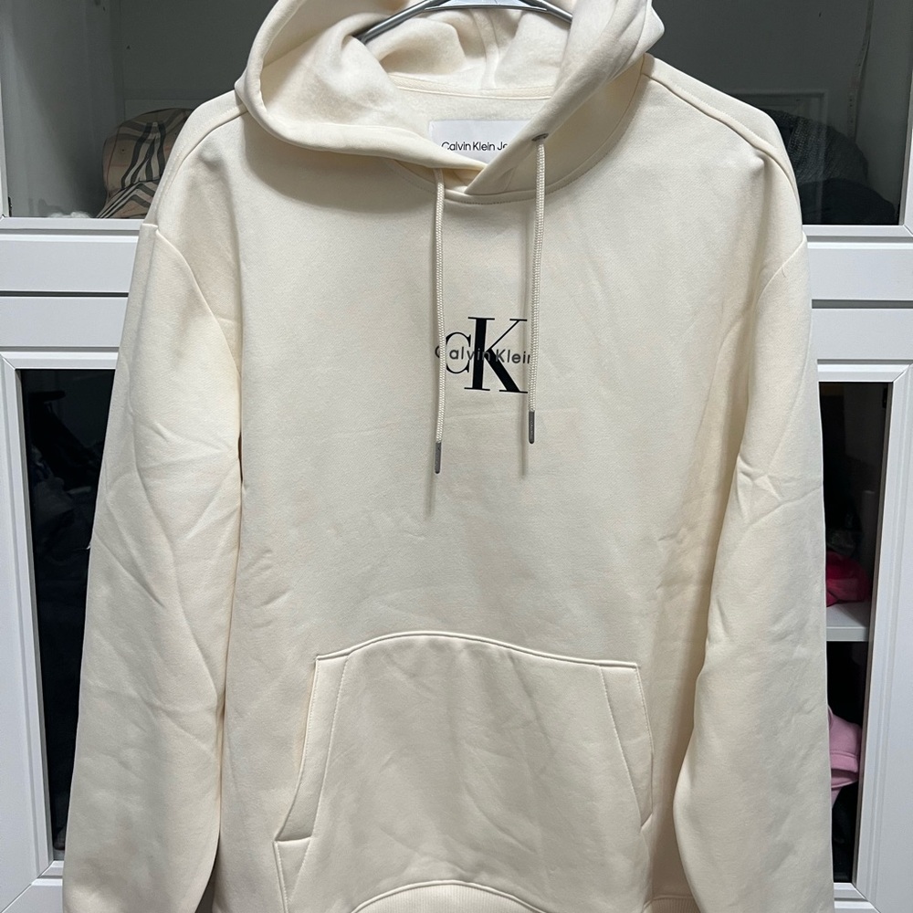 Calvin Klein Off-White Hoodie for Men
